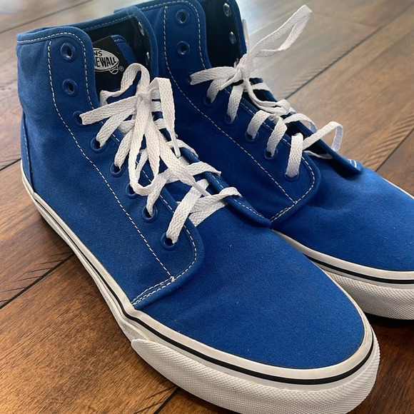 RARE Vans classic blue hi high top sz mens 9 womens 10.5 (RARE DEADSTOCK) unisex - Picture 15 of 16